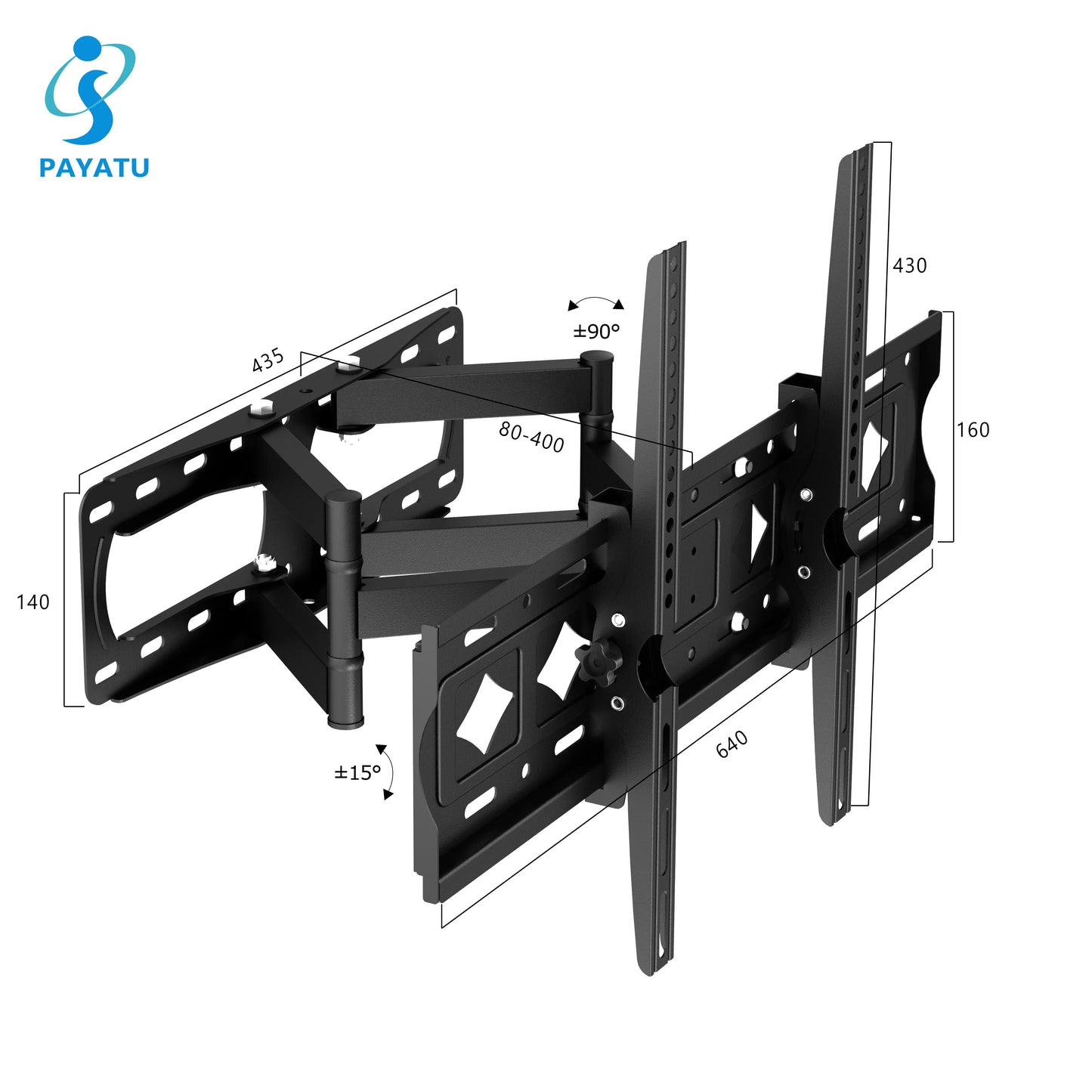 RACK TV GIRATORIO (32-85") MOD CP512A.